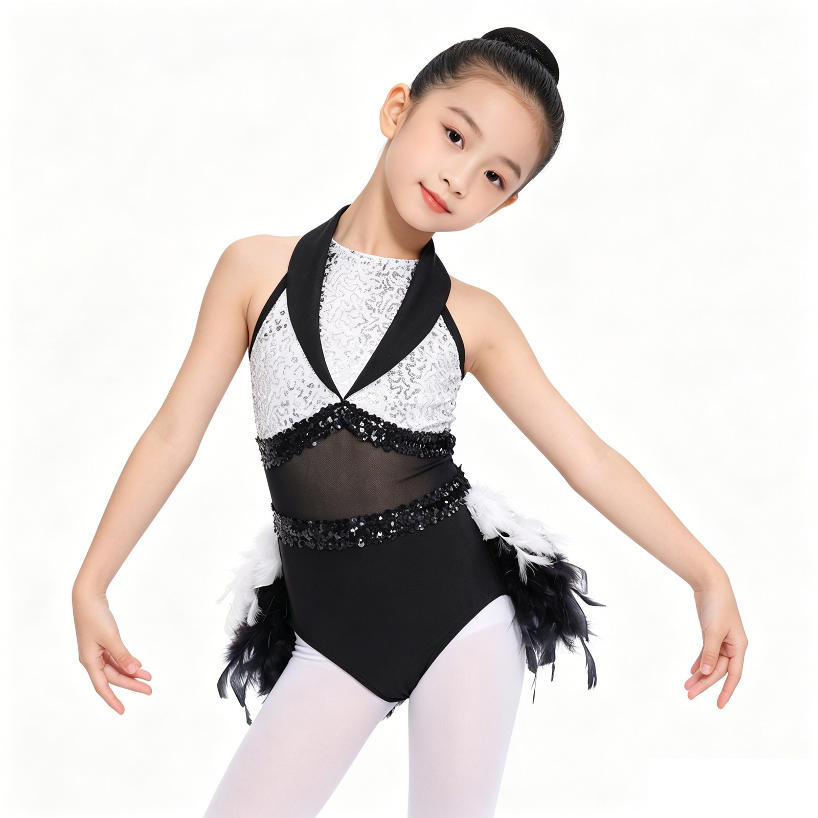 Baby Clothing Sizes - Chicas adolescentes sin mangas lentejuelas malla