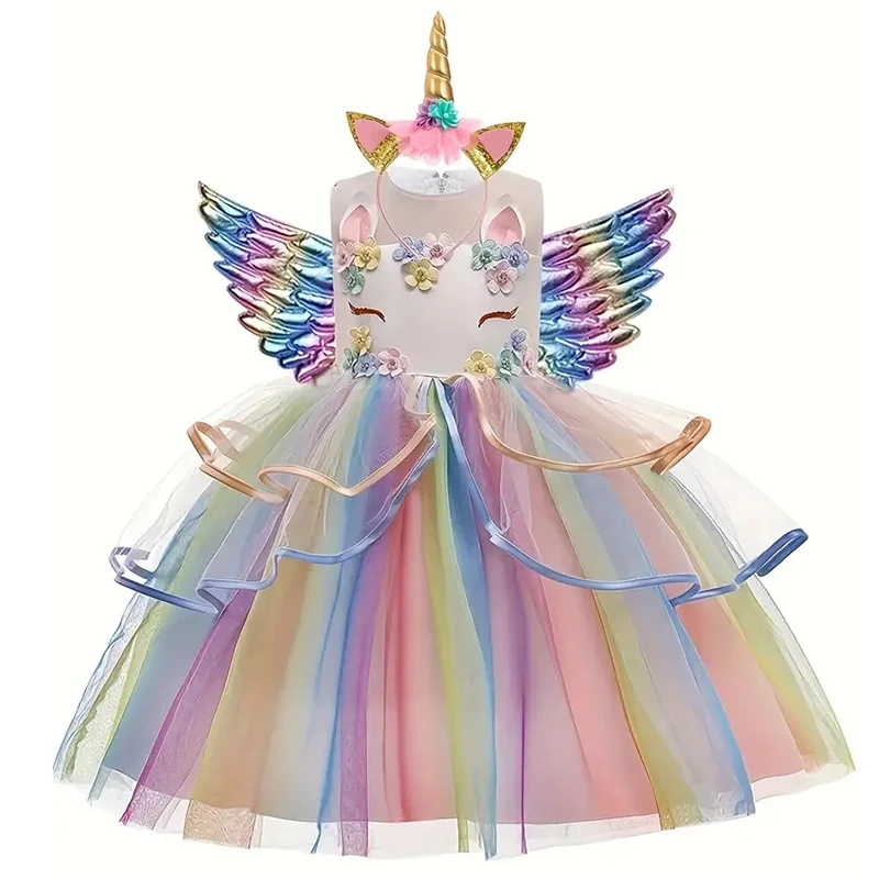 Baby Clothing Sizes - Vestido de princesa unicornio para niños,