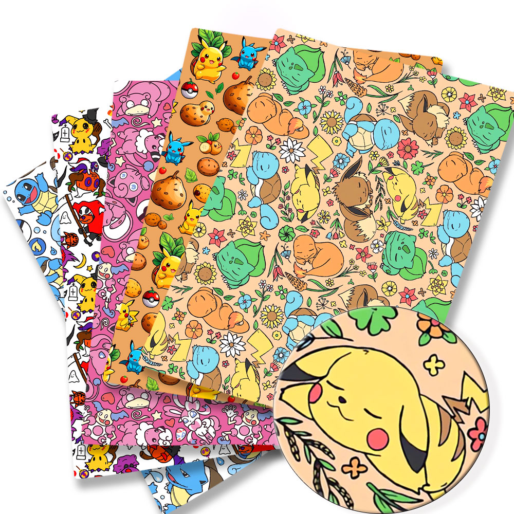 Baby Clothing Sewing - Tela de dibujos animados de Pokémon,