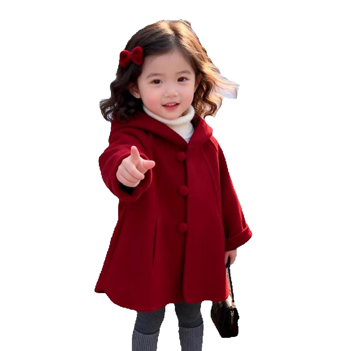 Abrigo de lana para niñas, oto - Baby Clothing Winter reseña y precio